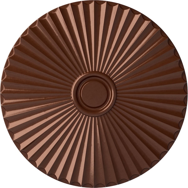 Ekena Millwork Shakuras Ceiling Medallion (For Canopies up to 5 1/2"), Hand-Painted Copper Penny, 29 1/2"OD x 2"P CM30SHCPS - main